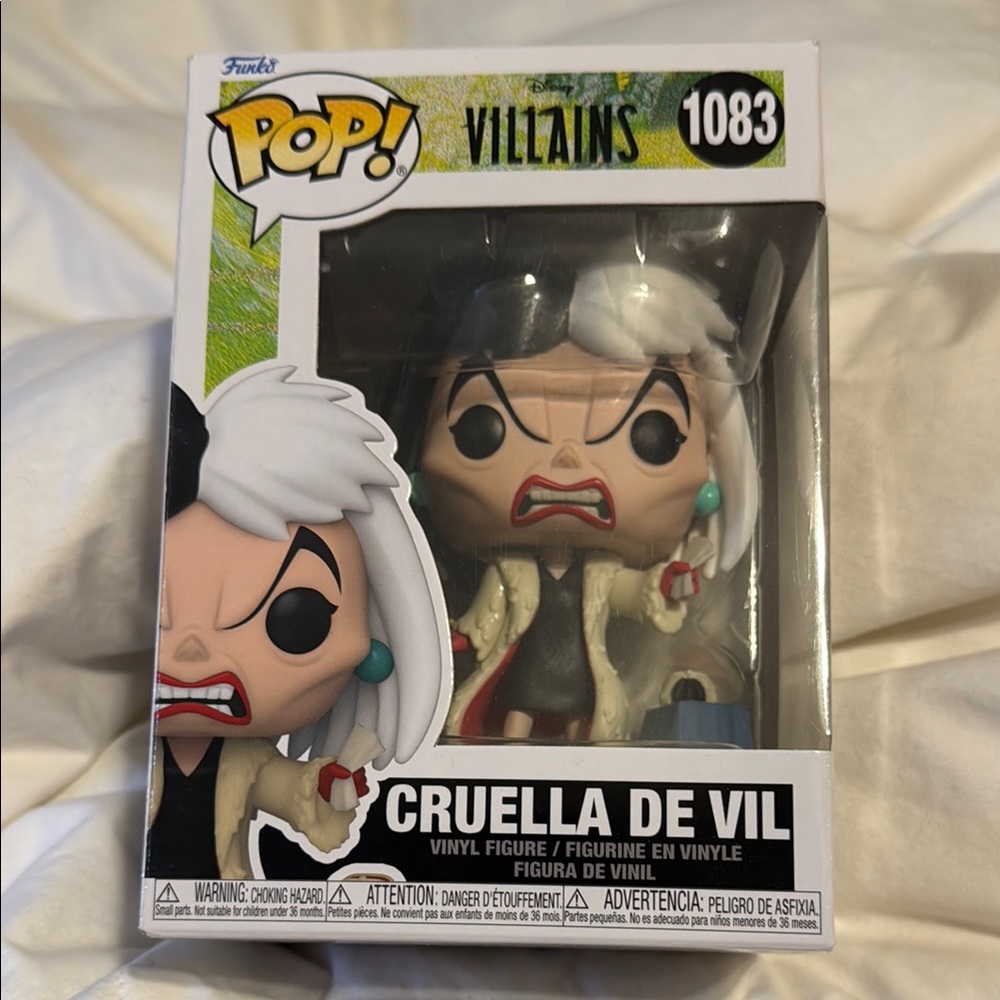Disney Villain Funko pop Curekla De Vil